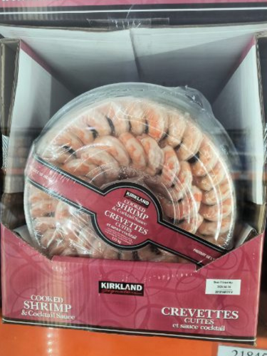 Image of Kirkland Signature Cooked Shrimp Ring & Cocktail Sauce - 1 x 1.13 Kilos